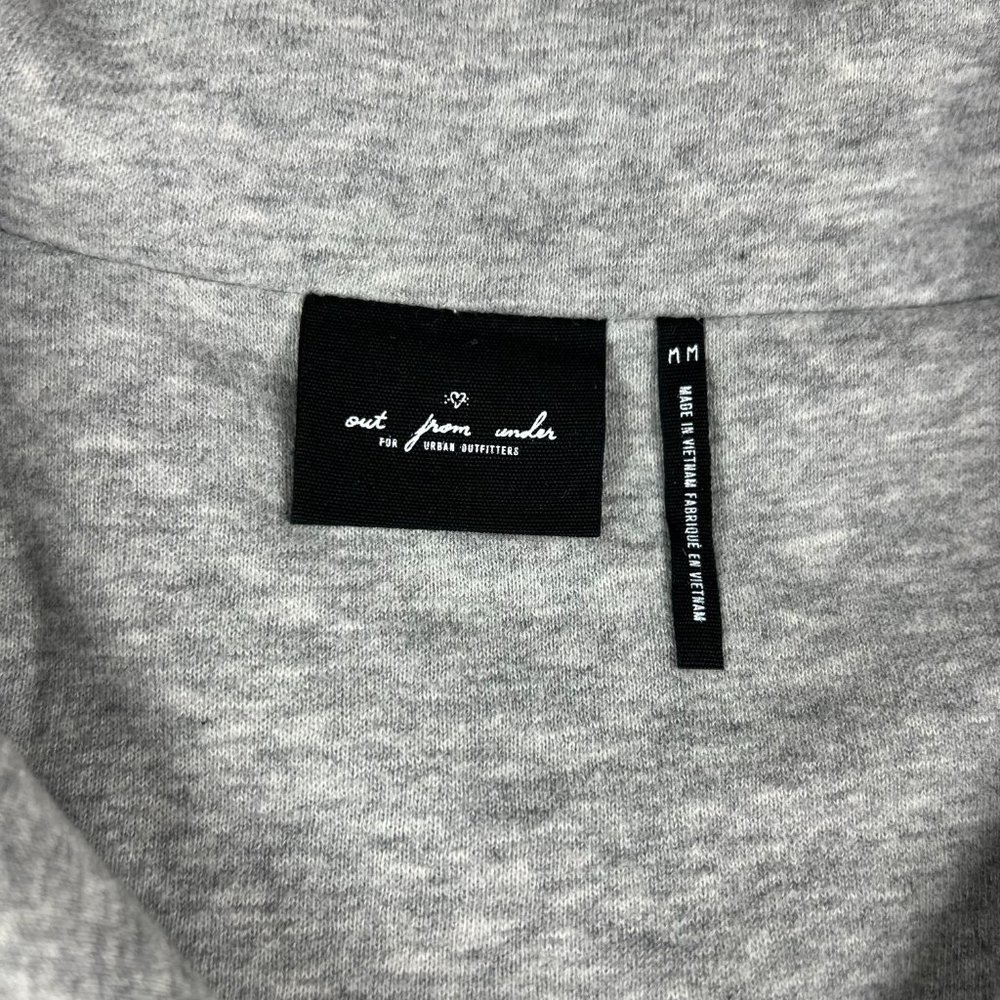Urban Outfitters Out From Under Grey Jacket with Black/Tan/Peach Sleeves Size M - Picture 5 of 8